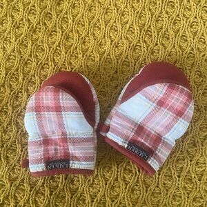 Ralph Lauren Red Plaid Baby Mittens
